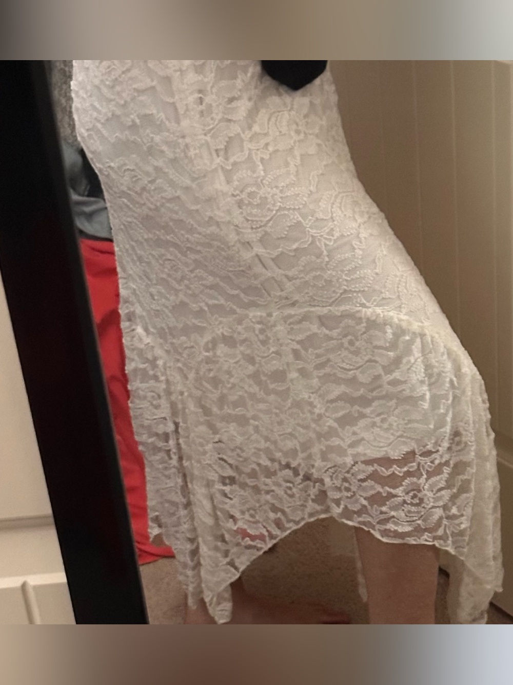 Altar'd State White Lace Slip Chemise